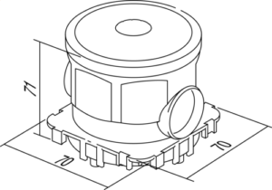 DOZA OKROGLA ZA BETON GOLOBOKA 60-77