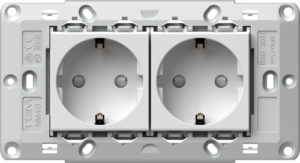 SET VTIČNIC 2x SCHUKO 2P+E 16A 250V~ 4M PW