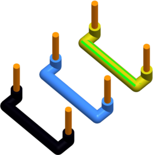 SET VEZNIKOV BARVNI 3x2,5mm2 2M 3x10/1