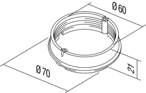 PODALJŠEK DOZE ZA ZID 65-46 10/1