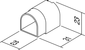 VEZNI ČLEN DOZE ZA ZID SM60-03 100/1