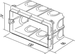 DOZA PRAVOKOTNA ZA ZID PM4-65