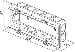 DOZA PRAVOKOTNA ZA ZID PM7