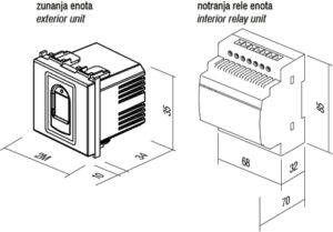 STIKALO NA PRSTNI ODTIS BIOPASS, 3A/40V 2M ES - slika 3