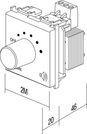 REGULATOR GLASNOSTI NIZKOOHMSKI 4-8 ohm 35W 2M ES - slika 4
