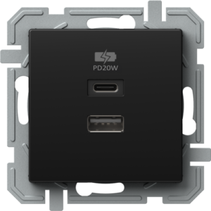 POLNILNIK USB PD 20W BK XO