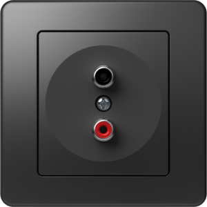 VTIČNICA AUDIO 2xRCA NB