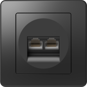 VTIČNICA CAT5e KS DVOJNA 2x RJ45 8/8 NB