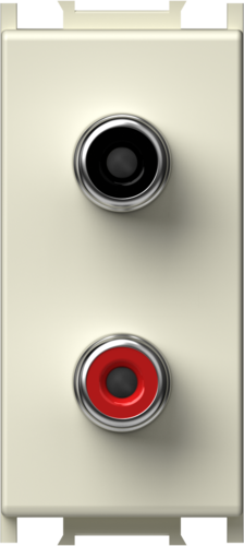 VTIČNICA AUDIO 2xRCA 1M IW