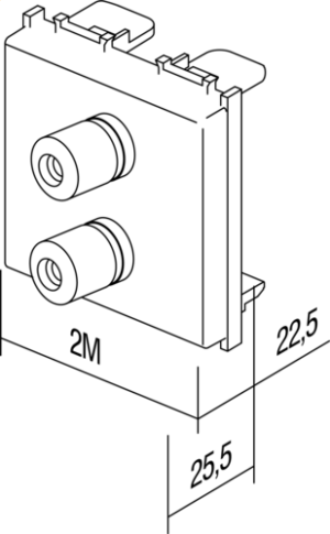 VTIČNICA AUDIO ZVOČNIŠKA 2M AT - slika 3