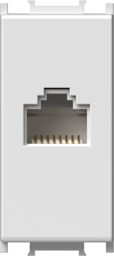 VTIČNICA CAT6a KS RJ45 8/8 1M PW