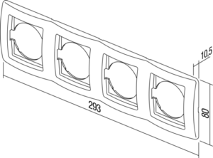 OKVIR EKONOMIK 4 HORIZONTALNI PW - slika 3