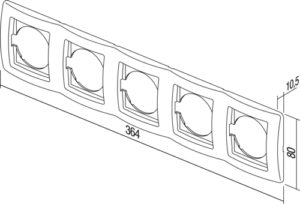 OKVIR EKONOMIK 5 HORIZONTALNI PW - slika 3