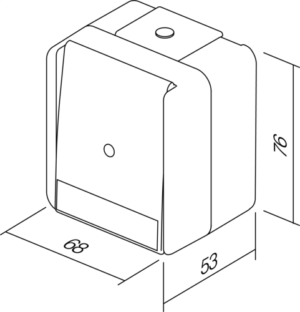 STIKALO ENOPOLNO IP44 10AX 250V~ GY TI - slika 4