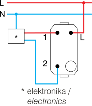 TIPKALO MENJALNO Z VRVICO 16A 250V~ 1M SB CD - slika 3