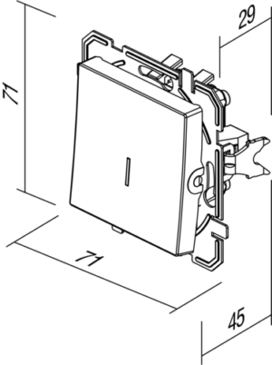 STIKALO ENOPOLNO 10AX 250V~ TI IN XO - slika 5