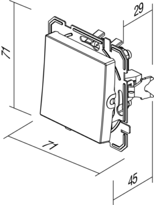 TIPKALO ENOPOLNO 10A 250V~ AT XO - slika 5