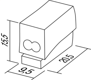 SPONKA BREZVIJAČNA PA 2.5mm2 2/1P (PC302) WH