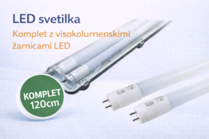 Svetilka IP65 120cm + 2xT8 120cm LED sijalka