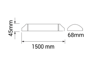 LED svetilka 150cm 50W 4150lm IP65 - slika 4