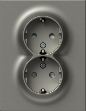 VTIČNICA SCHUKO DVOJNA 2P+E 16A 250V~ TI F