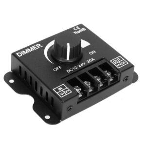 Zatemnilnik oz. potenciometer za enobarvni LED trak 30A 12V-24V