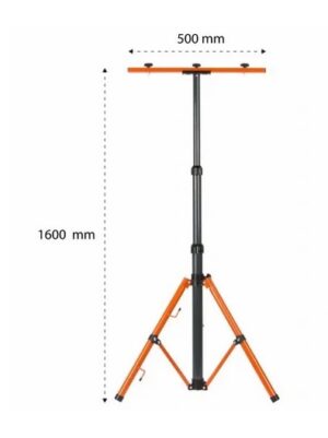 LED reflektor na stojalu 2x50W 5000K 10000lm IP65 GERMI - slika 8