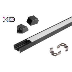 ALU profil NADGRADNI SLIM 2m za LED trak ozek 13,2x7mm - komplet - slika 6