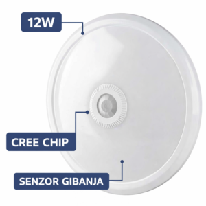 led plafonjera s senzorjem