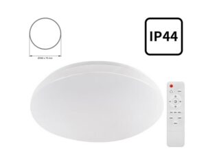 LED plafonjera 72W CCT 5400lm IP44 z daljinskim upravljalnikom ERIK