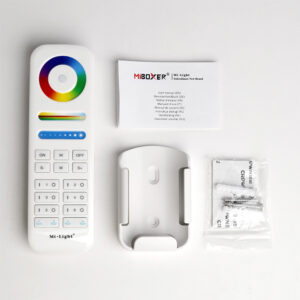 Stenski UPRAVLJALNIK Mi-light FUT089S RGB+CCT LED zatemnilnik - slika 4