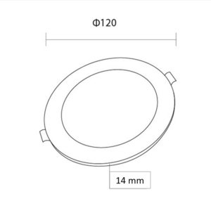 LED vgradni slim panel 6W 420lm 3CCT + napajalnik - slika 7