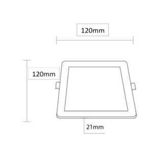 LED vgradni slim panel 6W 420lm 3CCT + napajalnik - slika 6