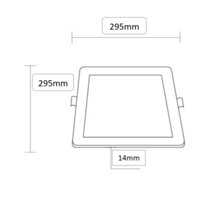 LED vgradni slim panel 24W 1680lm 3CCT + napajalnik - slika 7