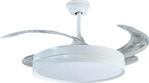 LED stropni ventilator z LED svetilko 36W CCT bel + daljinski upravljalnik - slika 6
