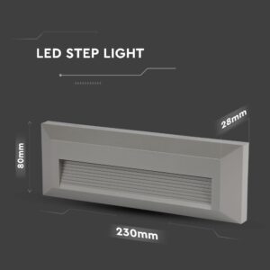 LED stopniščna svetilka 3W 110lm IP65 VT-1162 - slika 7