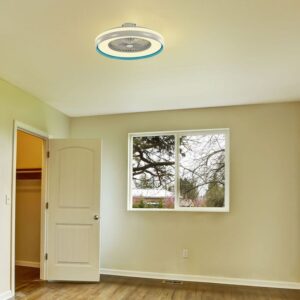 LED svetilka z ventilatorjem 45W CCT 3000lm IP20 bela+modra - slika 8