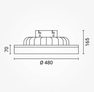 LED svetilka z ventilatorjem 36W CCT 2880lm IP20 bela - slika 5