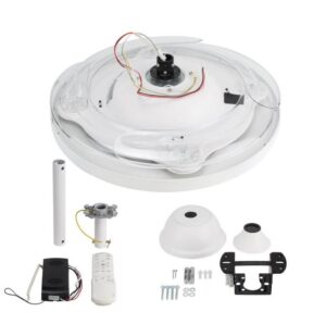 Stropni ventilator z LED svetilko 36W CCT bel + daljinski upravljalnik - slika 4
