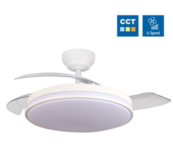 Stropni ventilator z LED svetilko