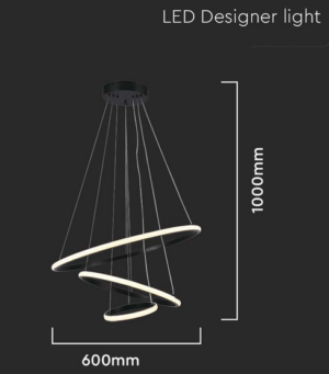 LED viseča svetilka 3000K 32W 3880lm IP20 - slika 5