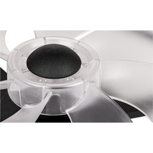 LED svetilka z ventilatorjem 40cm 36W LED + 15W ventilator CCT – črna - slika 5