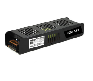 LED napajalnik 60W 12V IP20 5A kovinsko ohišje SLIM ZEUS