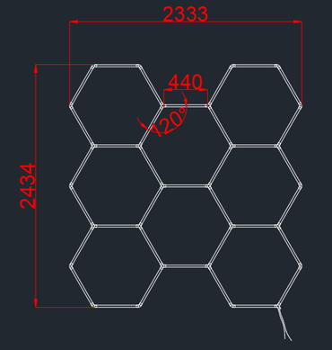 HEXAGON LED modularni sistem razsvetljave 280W CCT