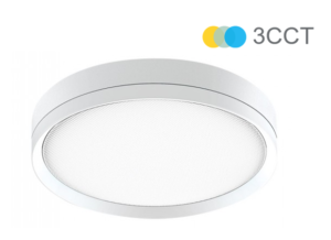 LED svetilka 24W 3CCT 2640lm IP44 PLUTO - bela
