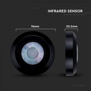 Senzor gibanja PIR nadgradni 360° stropni - slika 10