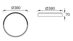 LED stropna svetilka 24W 3CCT IP44 160° FARNA - slika 7