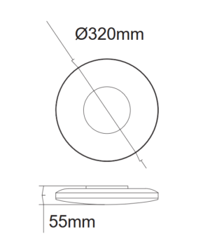LED plafonjera 24W CCT