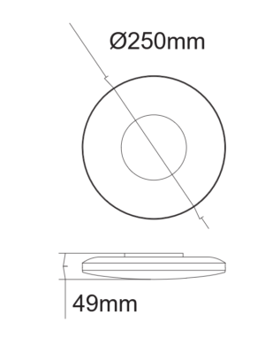 LED plafonjera 18W CCT 1620lm IP44 120° SATURN - slika 5